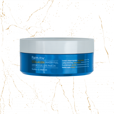 Masti coreene & Patch-uri ochi coreene - Patch-uri pentru ochi Farmstay Collagen Water Full Hydrogel, 90g