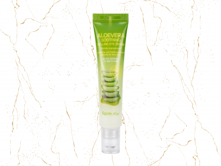 Ser roll on pentru ochi cu aloe vera Farmstay Aloevera Soothing, 25ml