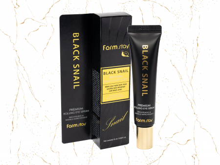 Ser roll on pentru ochi Farmstay Black Snail Premium, 25ml [1]