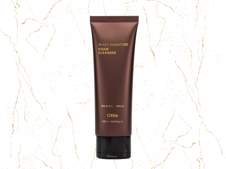Spuma de curatare coreeana - Spuma de curatare fata antirid  Ottie Black Signature, 120ml