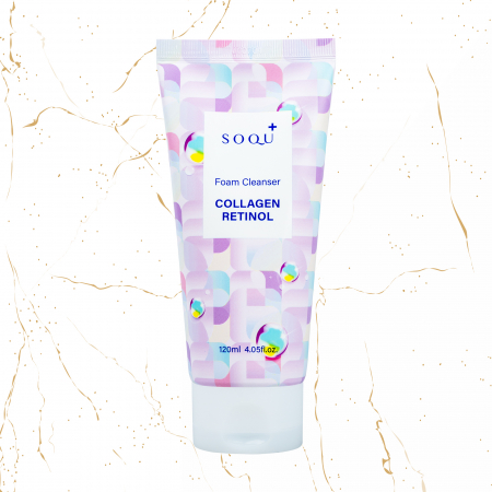 Spuma de curatare coreeana - Spuma de curatare SOQU Collagen Retinol, 120 ml