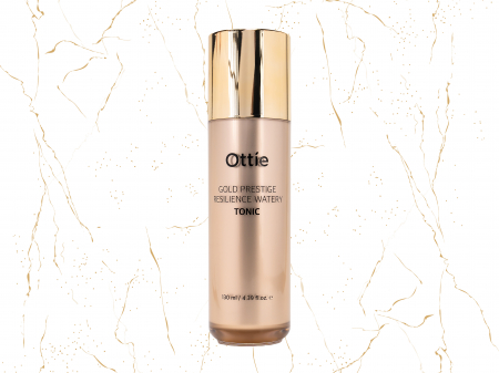 Lotiuni tonice coreene - Toner de fata anti-aging Gold Prestige Watery, 130ml