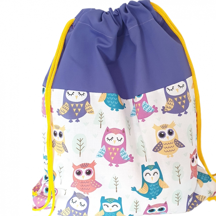 Rucsac cresa/gradinita bufnite colorate [3]