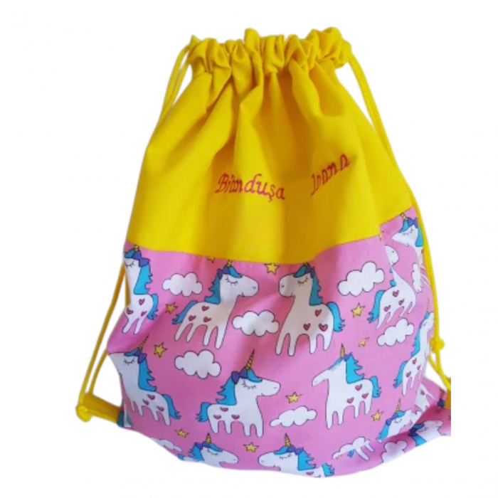 Rucsac cresa/gradinita unicorni roz [2]