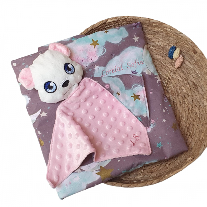 Set cadou Baby Bear cu stelute si sclipici [2]