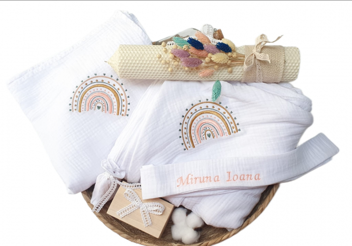 Trusou botez din MUSELINA-  BABY LOVE [2]