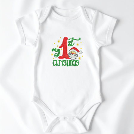 Body-uri personalizate - Body bebelus Primul Meu Craciun cu Mos Craciun