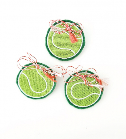 Martisoare - Martisor brodat  Minge de tenis