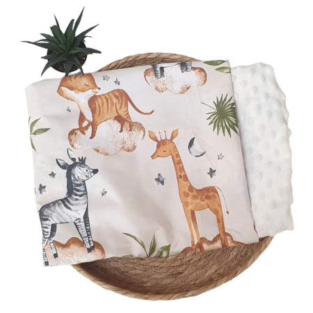 Paturica personalizata Safari- leu, girafa, elefant [0]