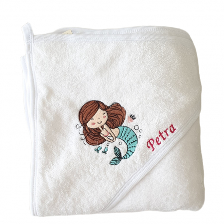 Prosoape personalizate - Prosop cu gluga, personalizat  -  sirena