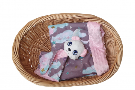 Seturi cadou bebelusi - Set cadou Baby Bear cu stelute si sclipici