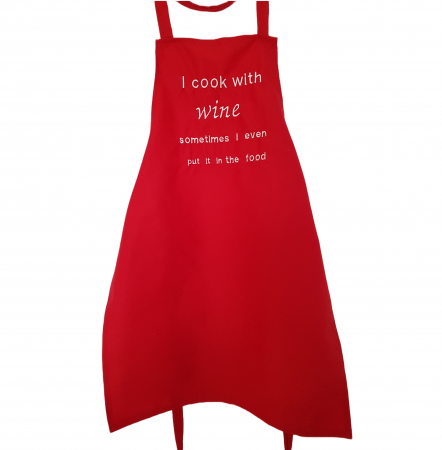 Sorturi de bucatarie - Sort de bucatarie adulti  - I cook with wine