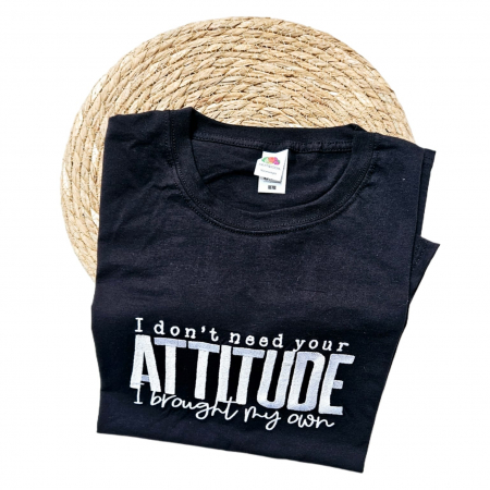 Tricouri pentru barbati - Tricou barbati brodat "Attitude" – Atitudine cu stil