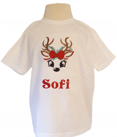 Tricouri personalizate Craciun - Tricou personalizat - fetita ren