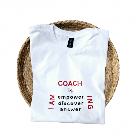 Tricouri si hanorace - Tricou brodat I AM COACH-ing