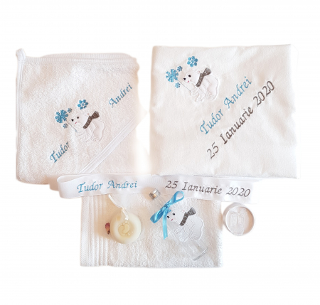 Articole Botez - Trusou Botez Urs polar, personalizat