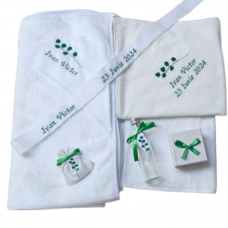 Articole Botez - Trusou Botez Eucalipt- Personalizat