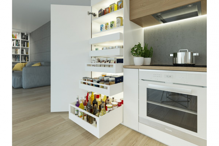 AXISPRO sertar 500mm Alb H=116 [5]