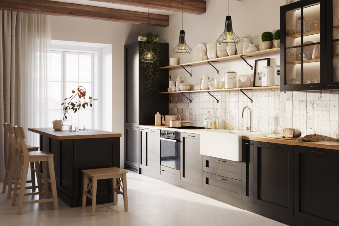 AXISPRO sertar 350mm Antracit H=116 [8]