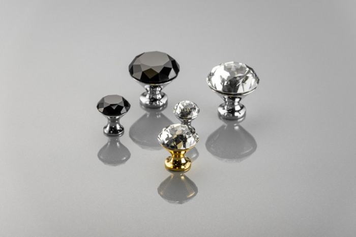 Buton CRISTAL D25mm Crom [3]