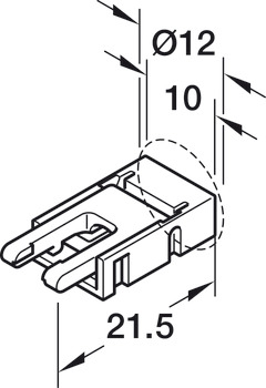 Cablu conectare banda COB - transformator 2ml 5A Loox 5 [3]