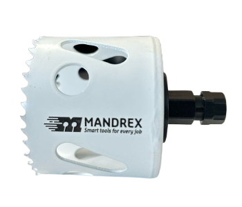 Carota 60mm bi-metal mandrex cu adaptor rapid [2]