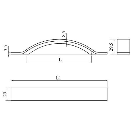 Maner AA319 128mm Aluminiu [2]