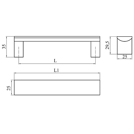 Maner AA330B 128mm Aluminiu [2]