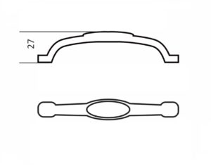 Maner ANTIC PORTELAN SPART JD6829 128mm [2]