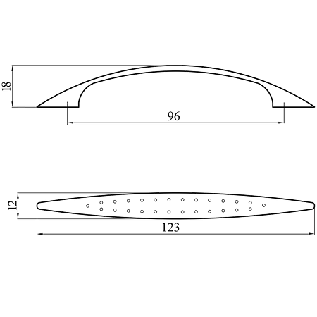 Maner ECO NOKTALI 96mm Aluminiu [2]