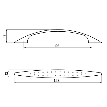 Maner ECO NOKTALI 96mm Crom [2]