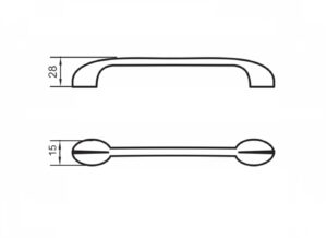 Maner GRI 18932 128mm Gri titan [2]