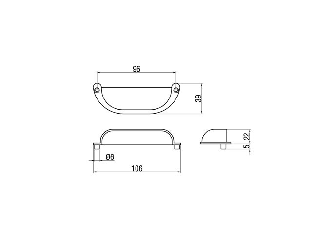 Maner scoica 64mm Antichizat [2]