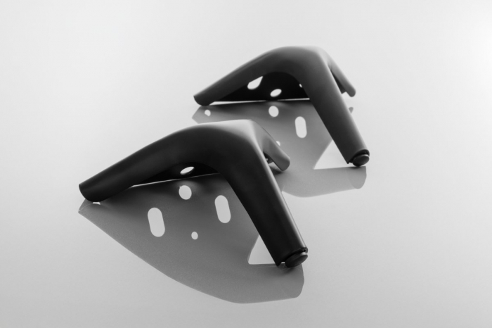 Picior mobila STABILIS, H=120mm, otel, Negru mat [2]