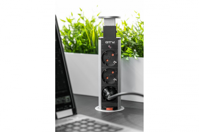 PRIZA ALUMINIU D60 3 SCHUKO [2]