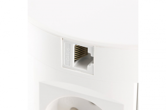 PRIZA CONFORT PLUS ALBA 4 SCHUKO + 2 USB + 2 RJ45AE [4]