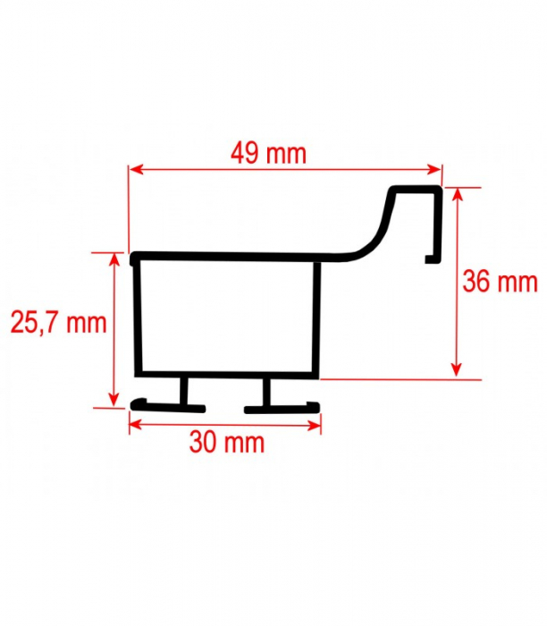 Profil GOLA L vertical Aluminiu 3m [2]