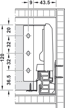 Sertar MATRIX BOX S35 Alb 120X450 [5]