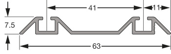 Sina inferioara ADOOR 18, 2,9m alb mat [2]