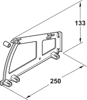 Suport pantofi 1 spatiu plastic alb [3]