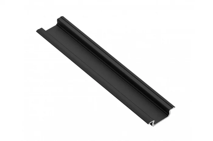 Profil banda LED - Profil LED incastrat GTV GLAX negru 3ml
