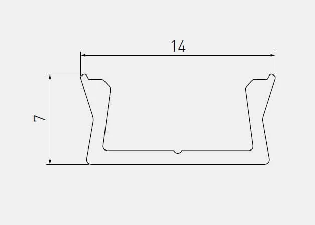 Profil LED aplicat GTV MINI alb 3ml [2]