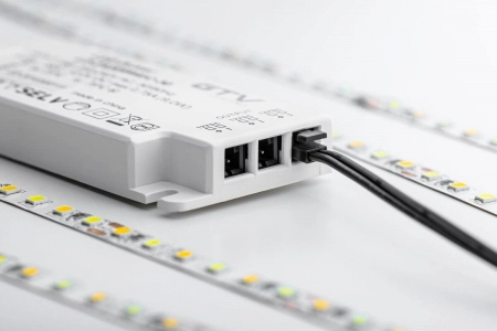 Transformator GTV EASY CLICK 12V 20W 4 porturi mini amp [2]