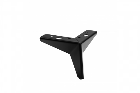 Pentru mobilier - Picior Star,H=105 mm Negru mat
