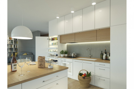 AXISPRO sertar 500mm Alb H=116 [6]