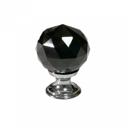 Butoni mobila - Buton cistal RICHY Negru
