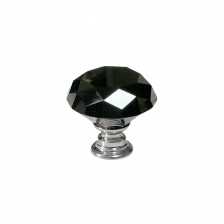 Butoni mobila - Buton cristal GLAM Negru