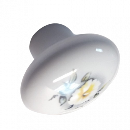 Butoni mobila - Buton floare Gri