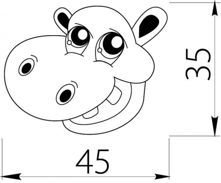 Buton hipopotam cauciuc [1]