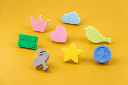 Buton nor albastru cauciuc [1]